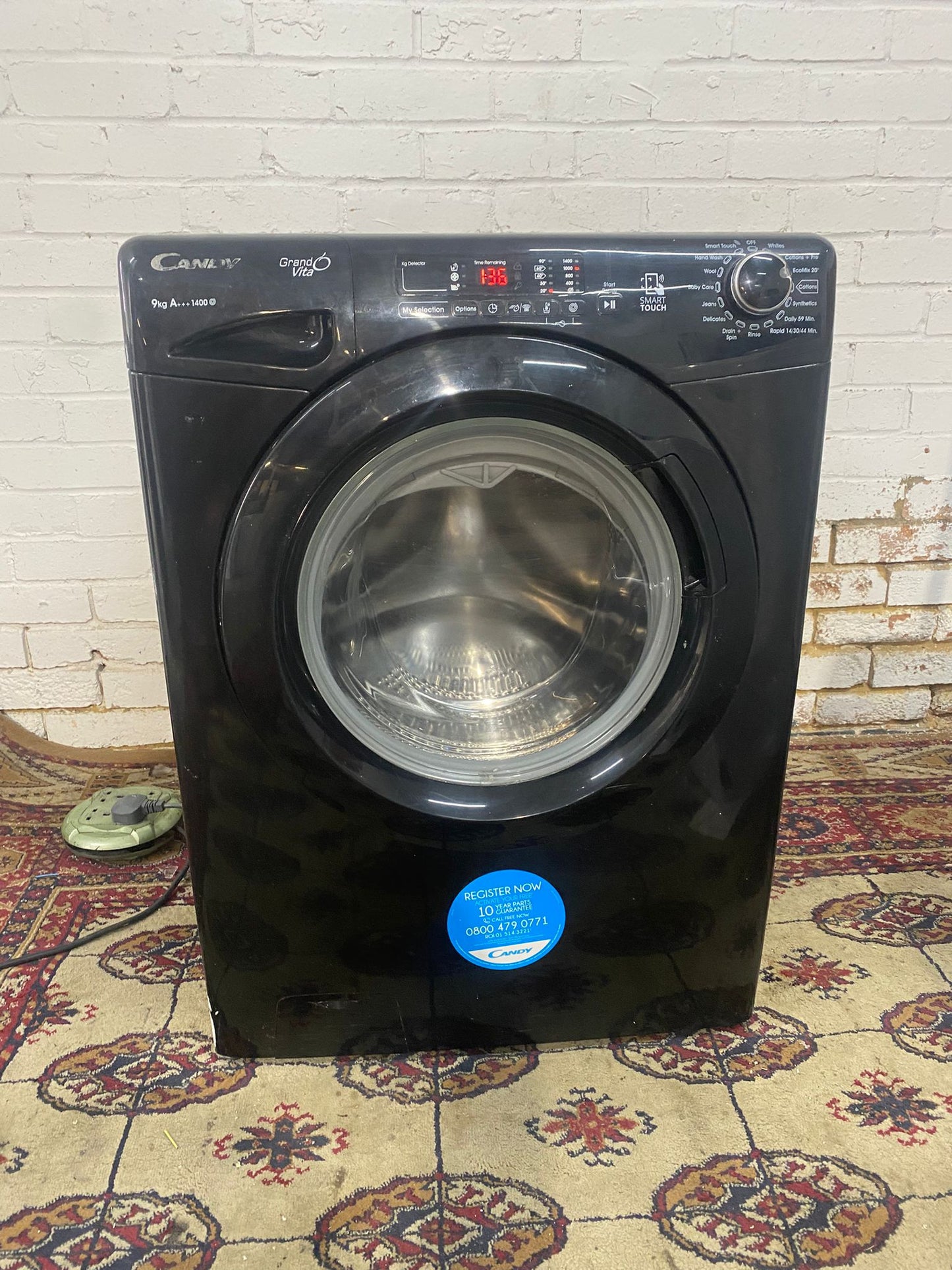 🚚Beautiful Candy 9KG Black Washing Machine  For Sale