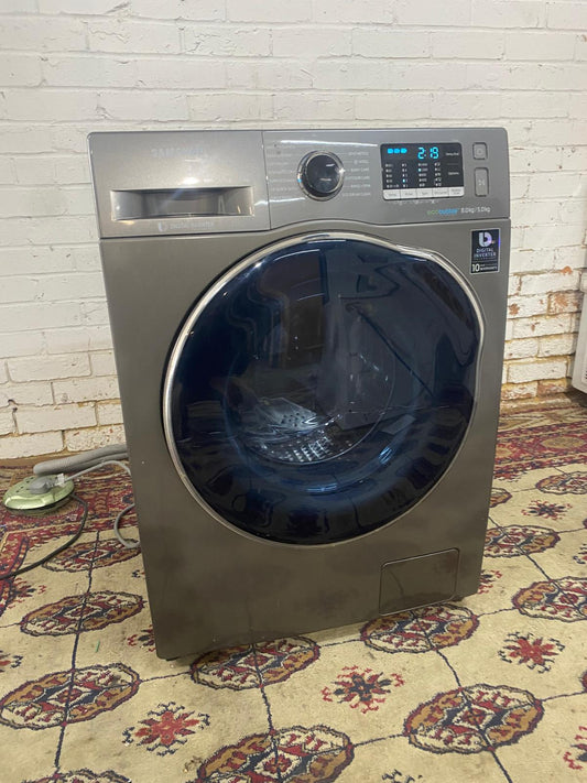 🚚Samsung Silver Grey 8/6KG Washer Dryer Combo Fully Loaded EcoBubble Technology for sale