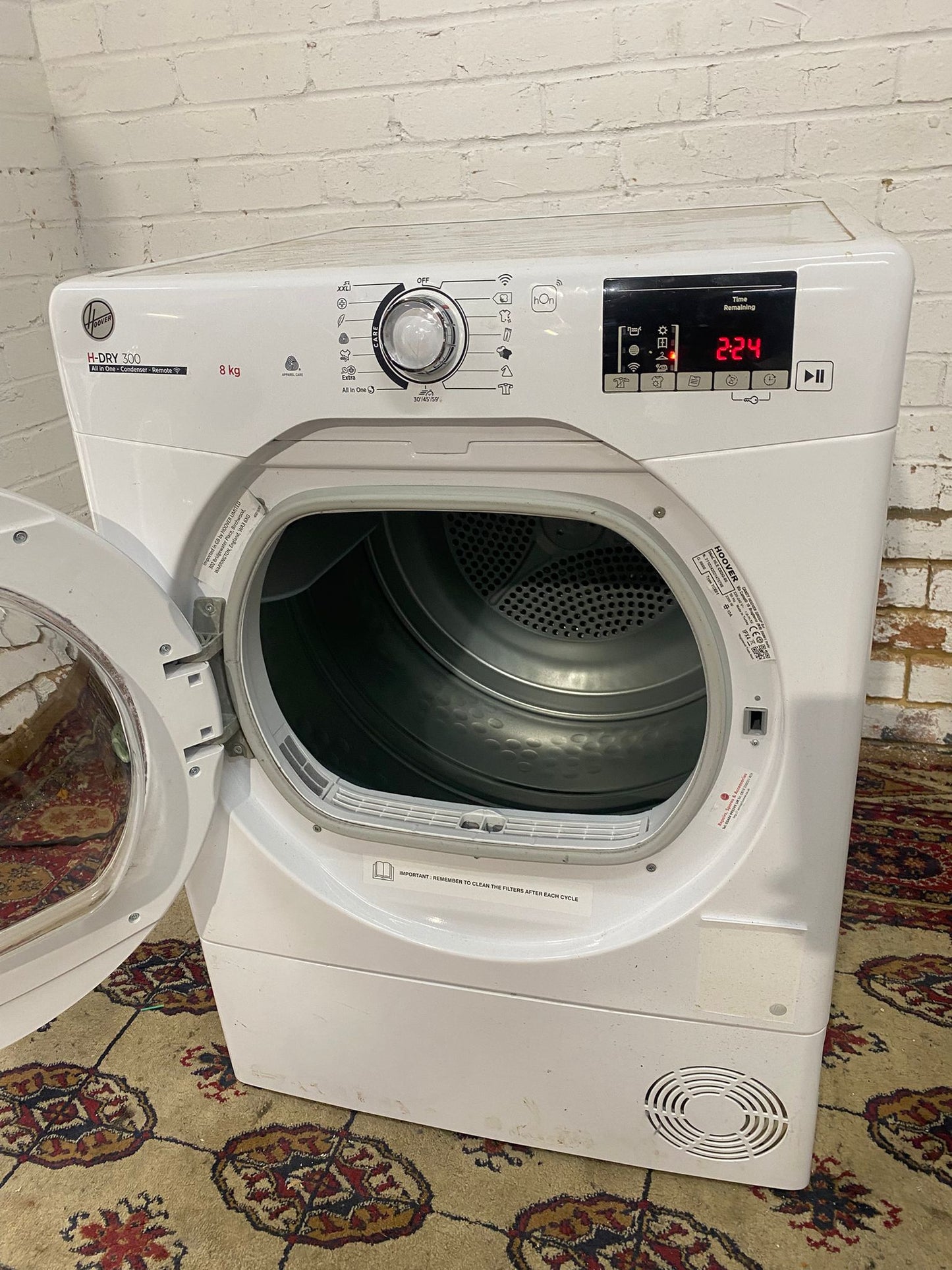 FREE DELIVERY  Hoover 8kg Condenser Dryer for sale