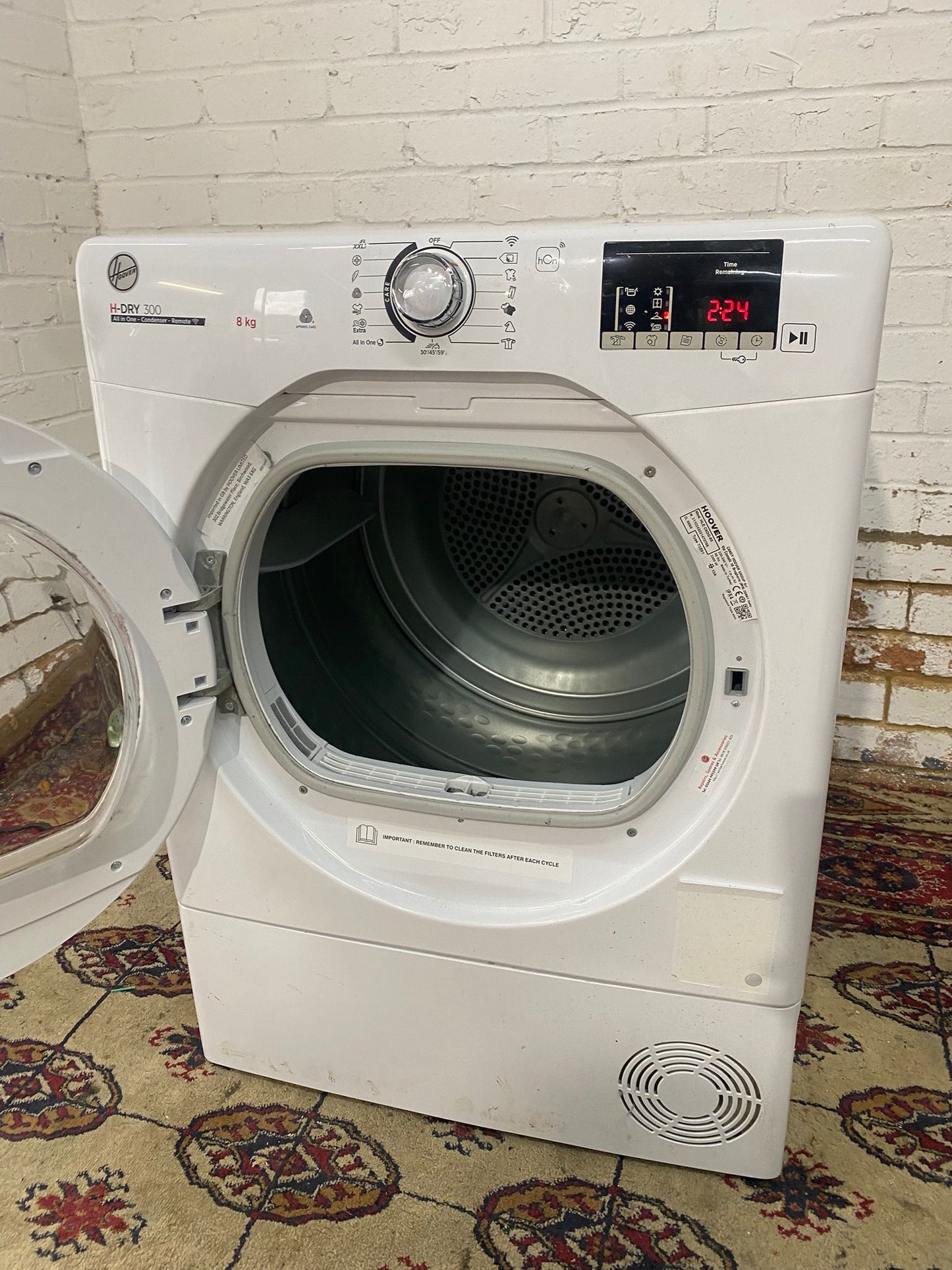 FREE DELIVERY  Hoover 8kg Condenser Dryer for sale