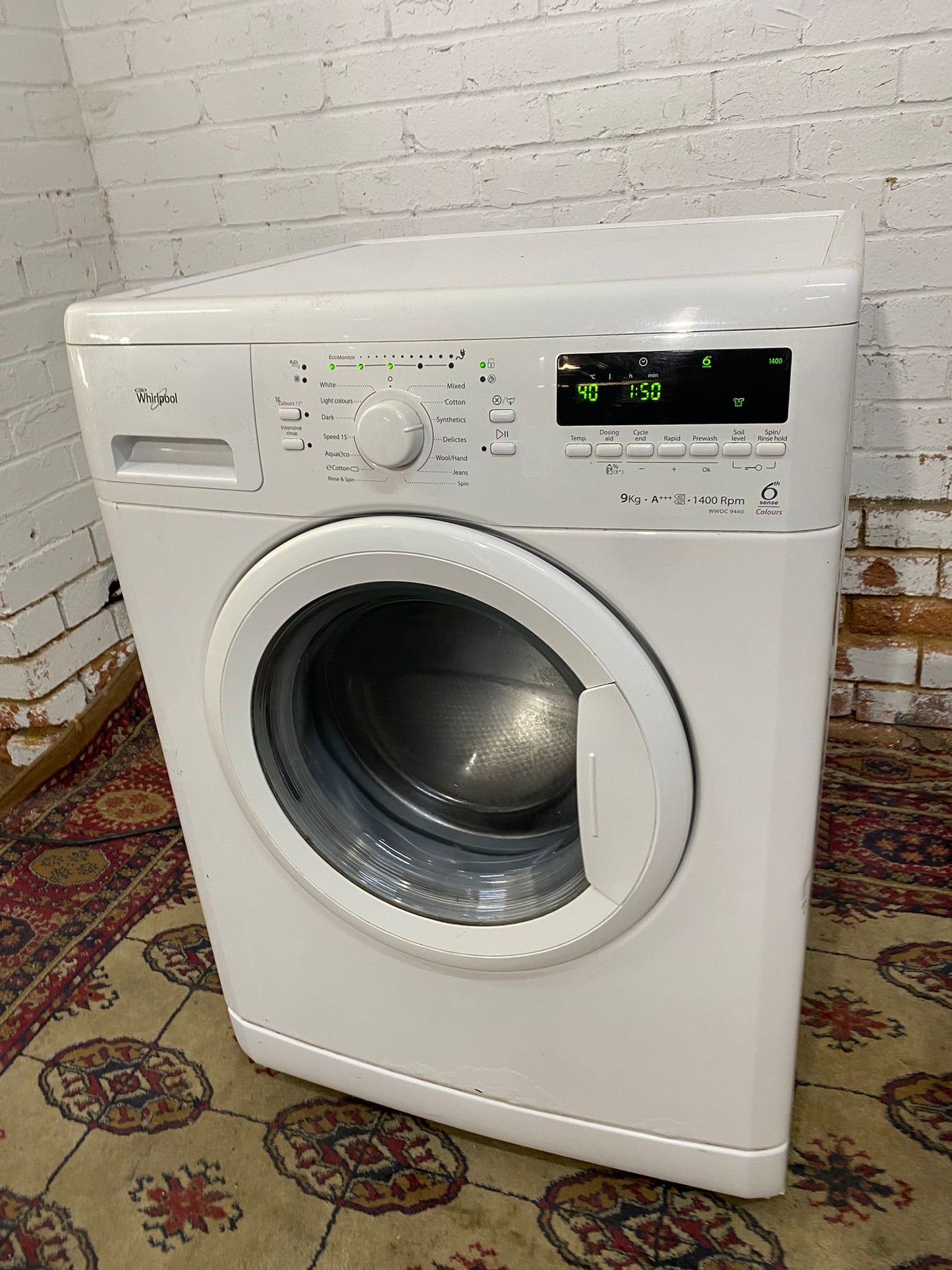FREE DELIVERY TopBrand Whirlpool 9KG Series 6 Washing Machine For Sale
