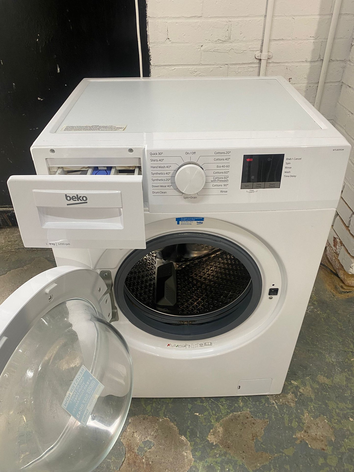 Beautiful Latest Model Beko 8KG A+ Energy Washing Machine For Sale