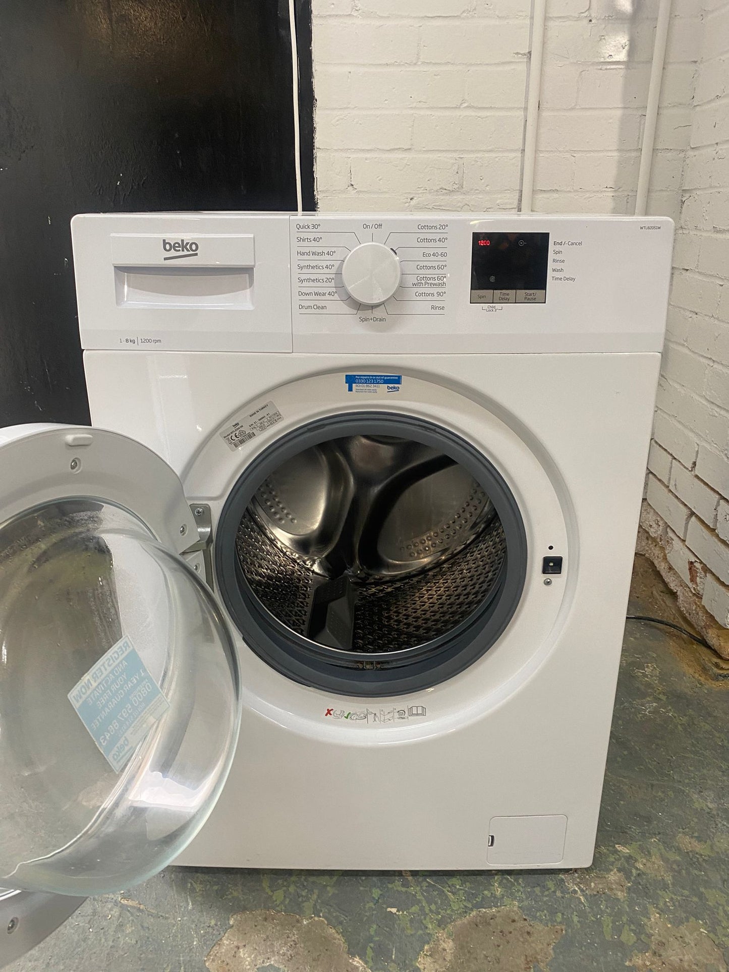 Beautiful Latest Model Beko 8KG A+ Energy Washing Machine For Sale