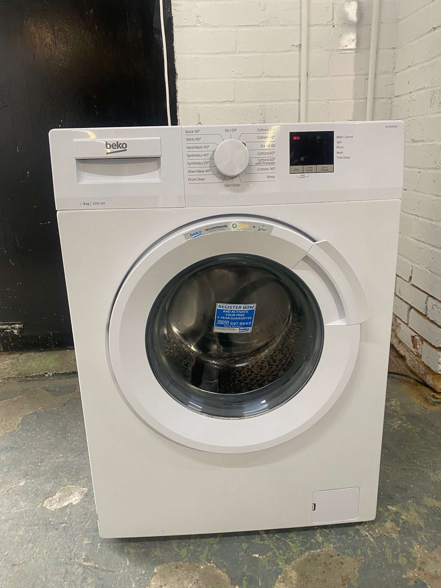 Beautiful Latest Model Beko 8KG A+ Energy Washing Machine For Sale