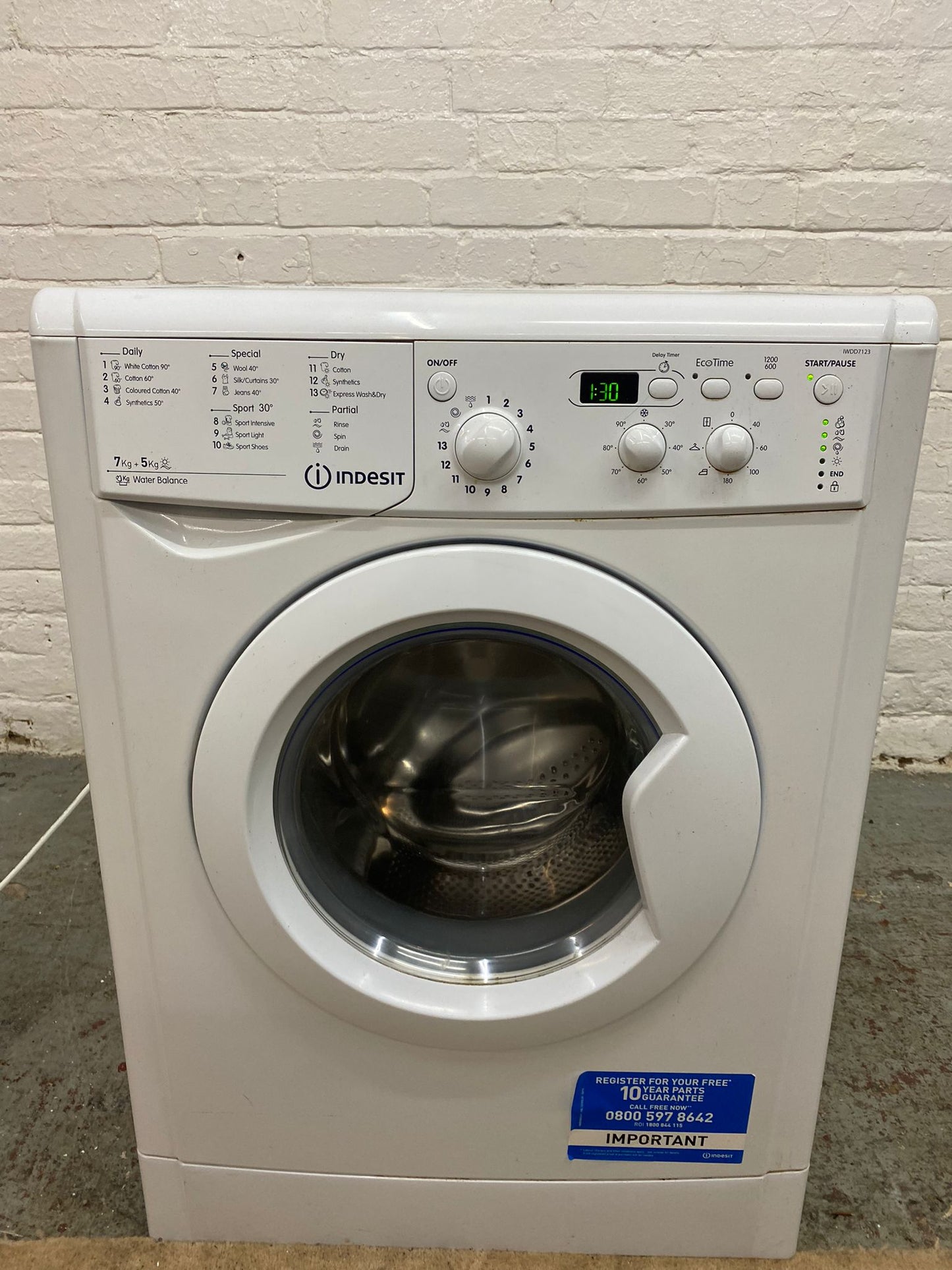 Indesit 7/5KG Washer Dryer For Sale