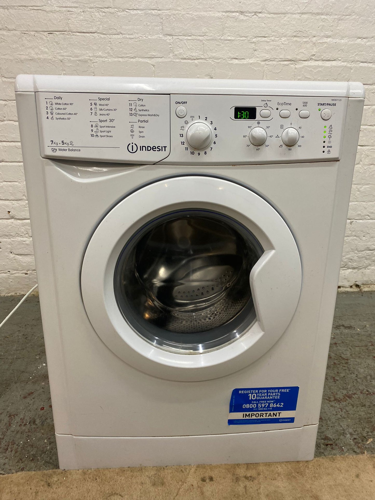 Indesit 7/5KG Washer Dryer For Sale