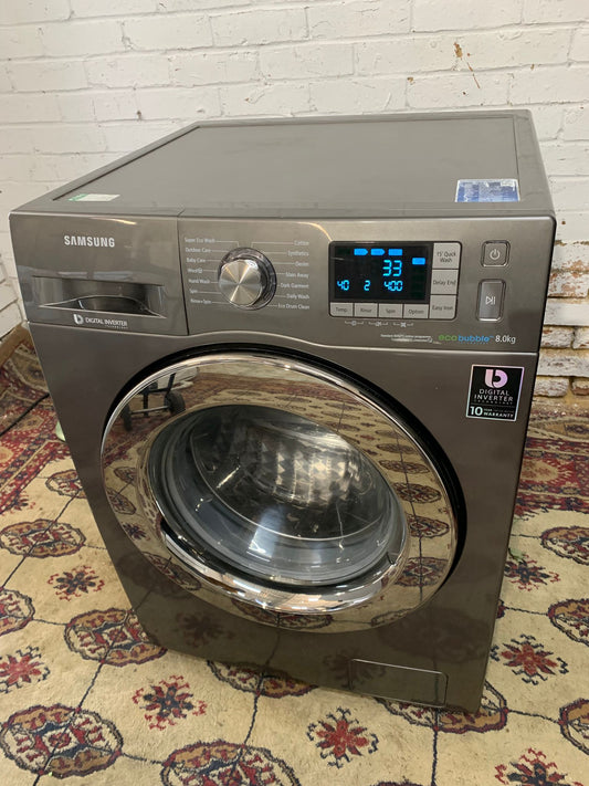 Samsung Silver Grey Washing Machine With EcoBubble Technology For Sale