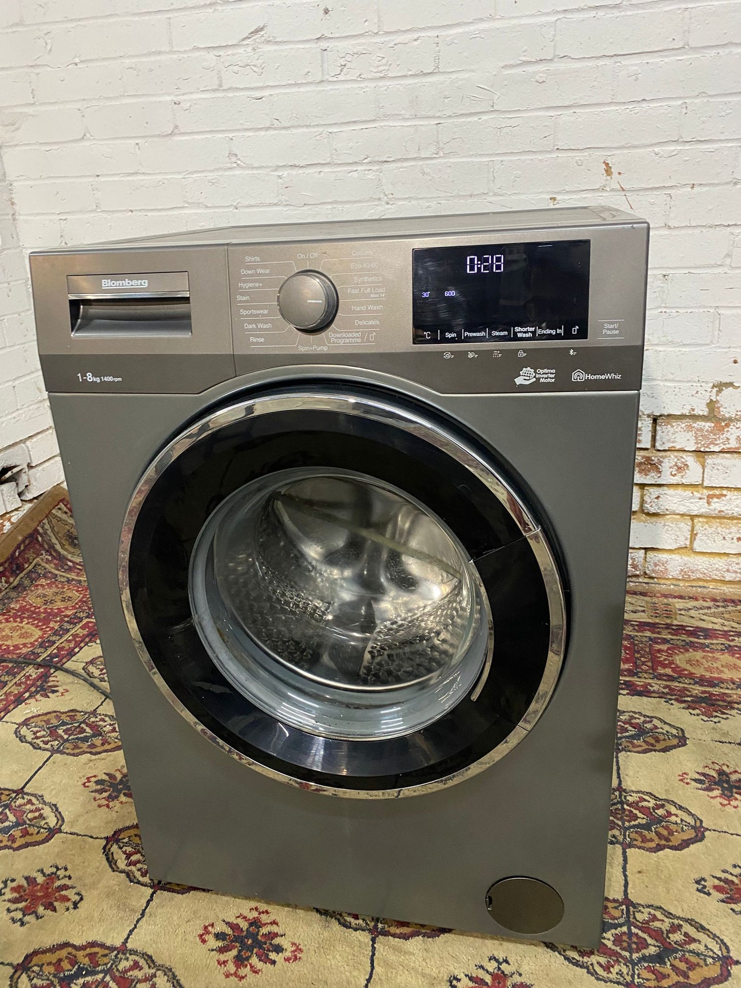 🚚FREE DELIVERY Beautiful Blomberg Mettalic Silver Grey 8KG Washing Machine For Sale
