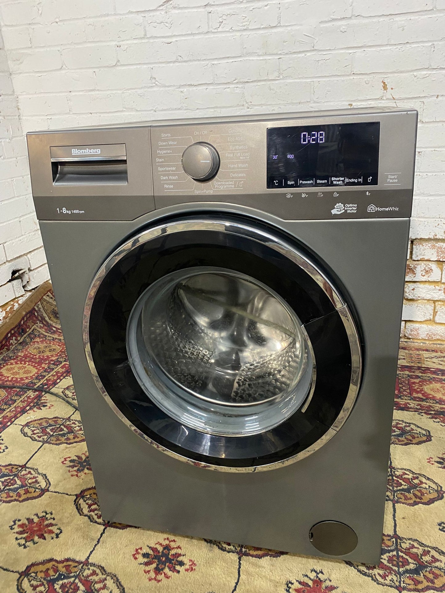 🚚FREE DELIVERY Beautiful Blomberg Mettalic Silver Grey 8KG Washing Machine For Sale