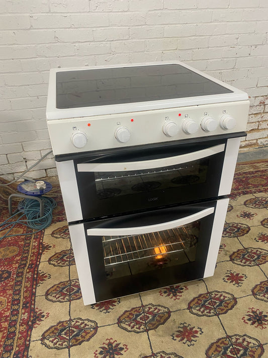 FREE DELIVERY Beautiful Logik White 60 CM Electric Cooker With Oven/Grill For Sale
