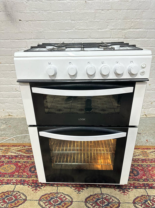 FREE DELIVERY Beautiful Logik White 60 CM Gas Cooker With Oven/Grill For Sale