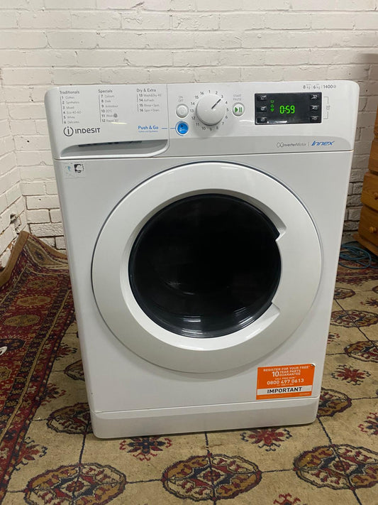 🚚FREE DELIVERY Beautiful Top Brand Indesit 8/6KG Washer Dryer Combo For Sale