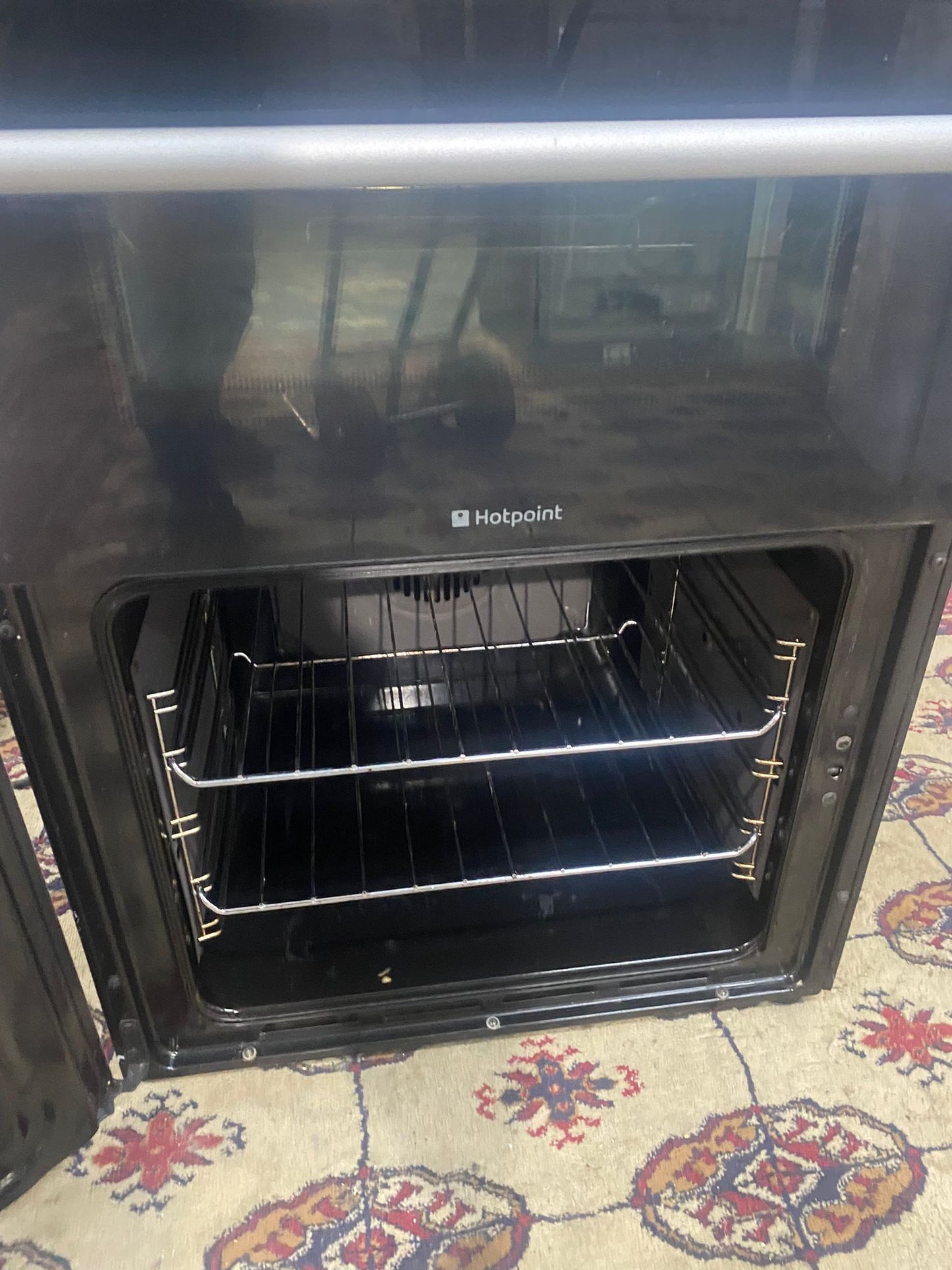 TopBrand Hotpoint 60CM  Black Electric Ceramic Cooker With Dual Oven/Grill for sale
