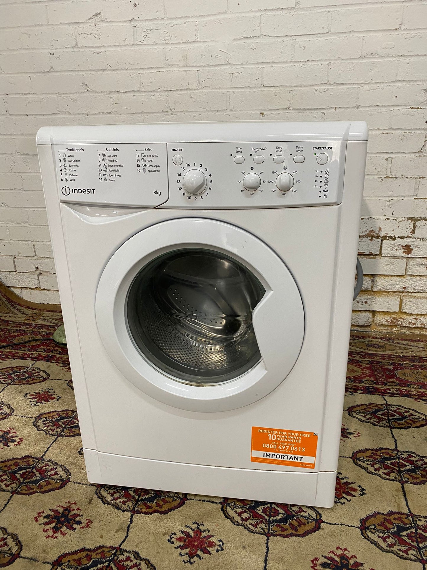 🚚Beautiful Latest Model Indesit 8KG A+ Energy Washing Machine For Sale