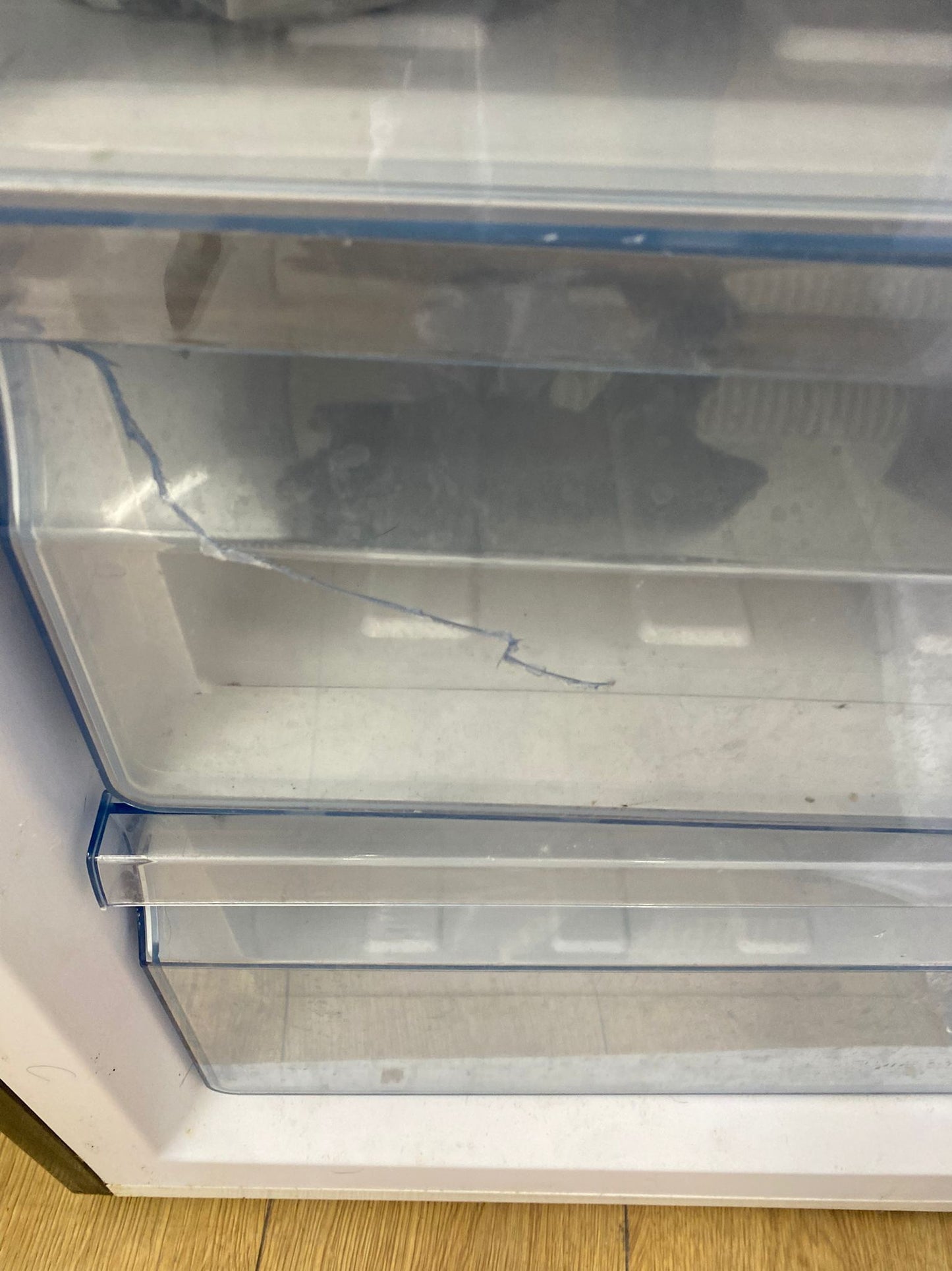 🚚Beautiful Amica Black Retro Style Fridge Freezer For Sale