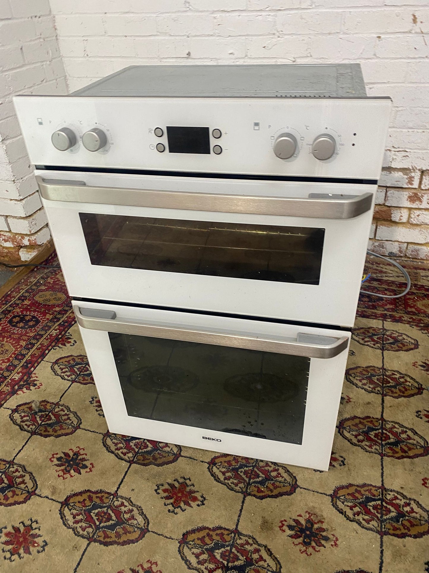 FREE DELIVERY Beautiful Glass Beko Integrated Double Oven/Grill For Sale