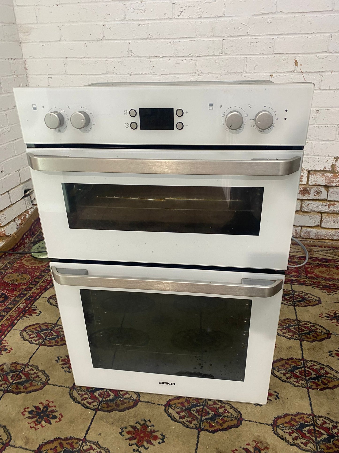 FREE DELIVERY Beautiful Glass Beko Integrated Double Oven/Grill For Sale