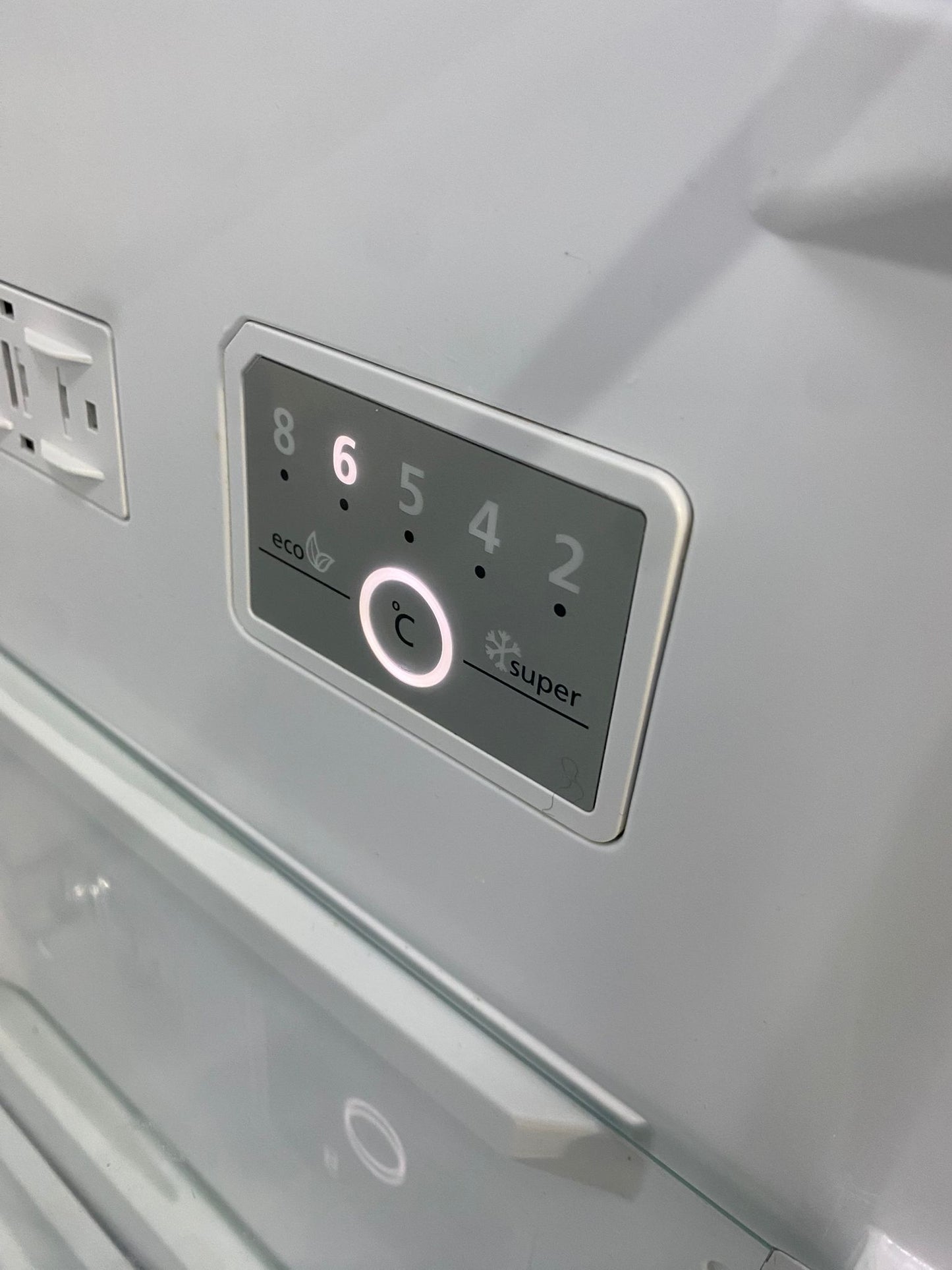 FREE DELIVERY Beautiful 185CM Tall Sharp White Fridge Freezer For Sale