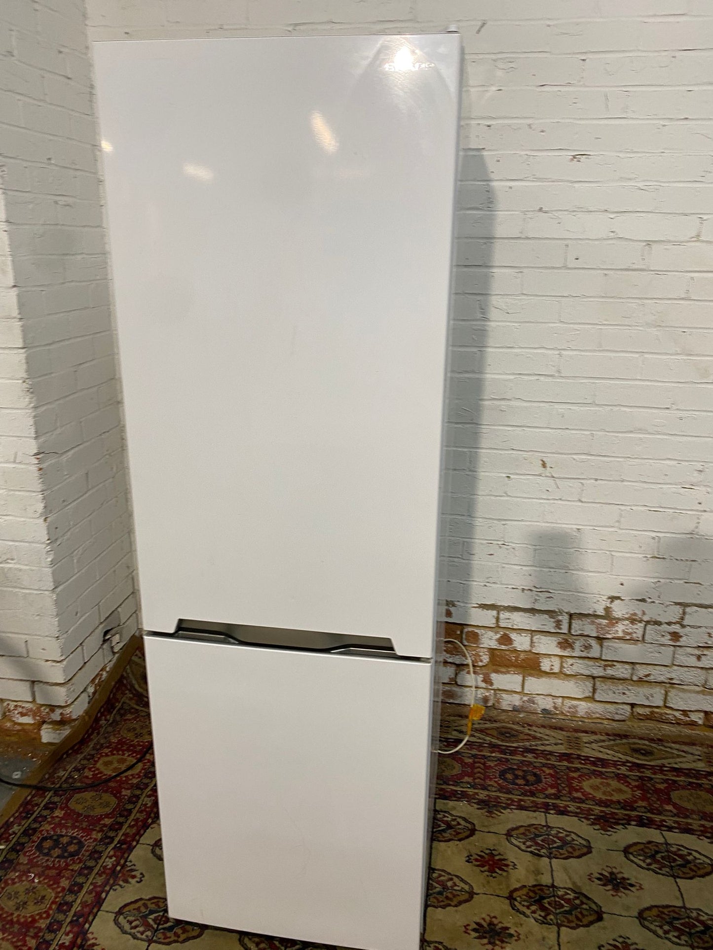 FREE DELIVERY Beautiful 185CM Tall Sharp White Fridge Freezer For Sale