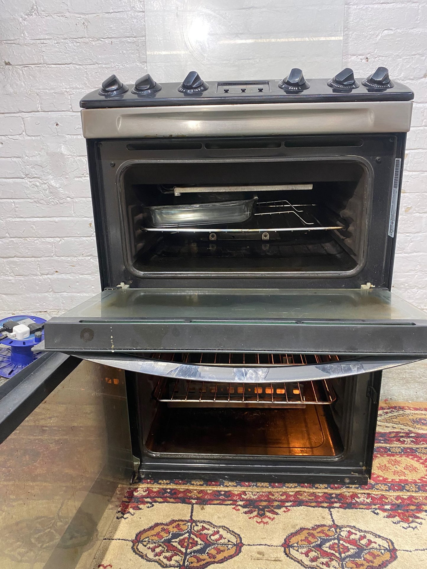 FREE DELIVERY Beautiful Black Zanussi 60CM Gas Cooker With Dual Oven/Grill For Sale