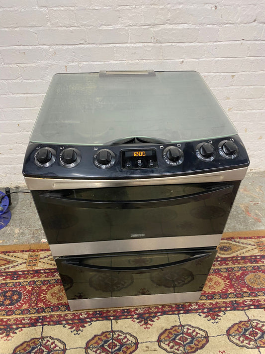 FREE DELIVERY Beautiful Black Zanussi 60CM Gas Cooker With Dual Oven/Grill For Sale