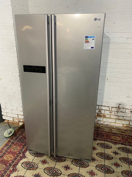 🚚Top Brand LG Non Plumb American Stainless Steel Double Door Fridge Freezer For Sale