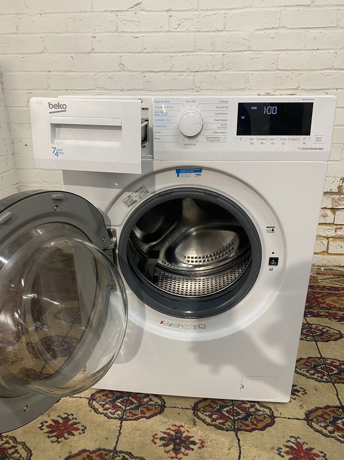 🚚FREE DELIVERY Beautiful Beko 7+4KG Washer Dryer For Sale