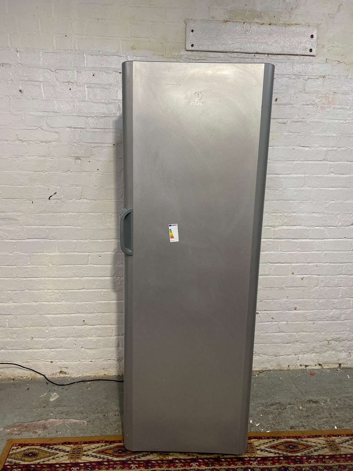 Tall Grey Indesit Standing Freezer For Sale