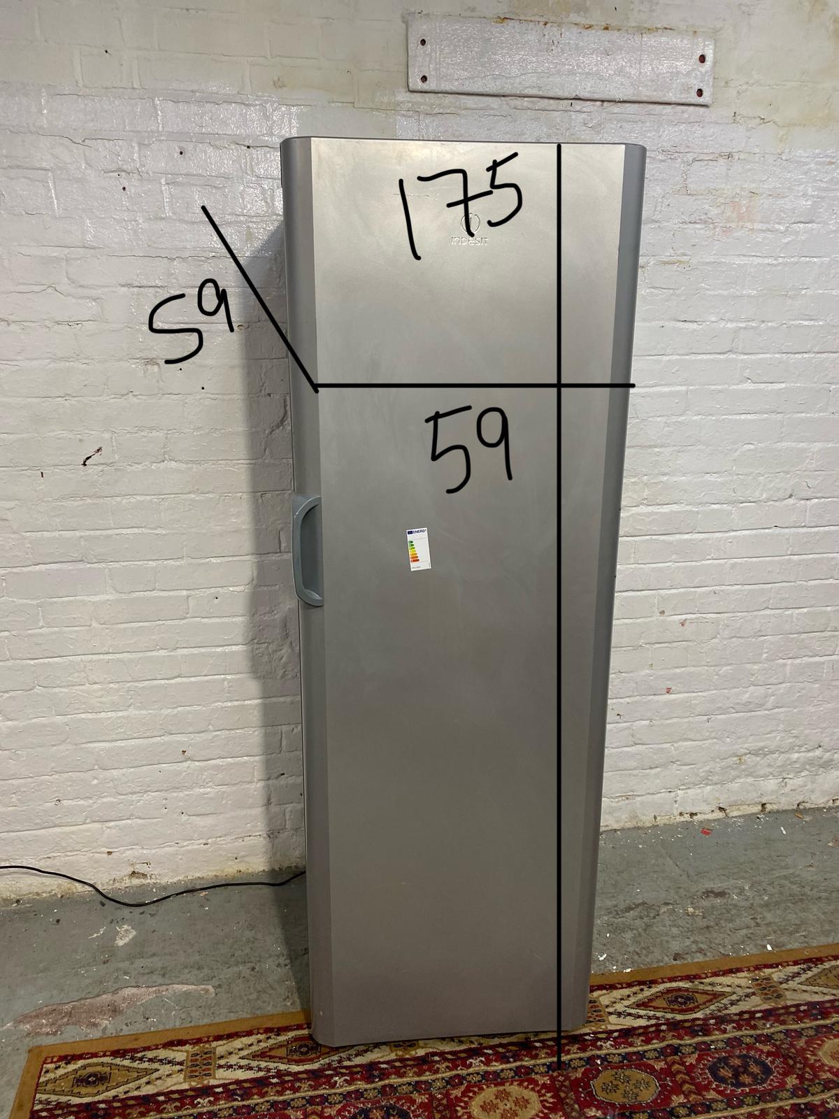 Tall Grey Indesit Standing Freezer For Sale