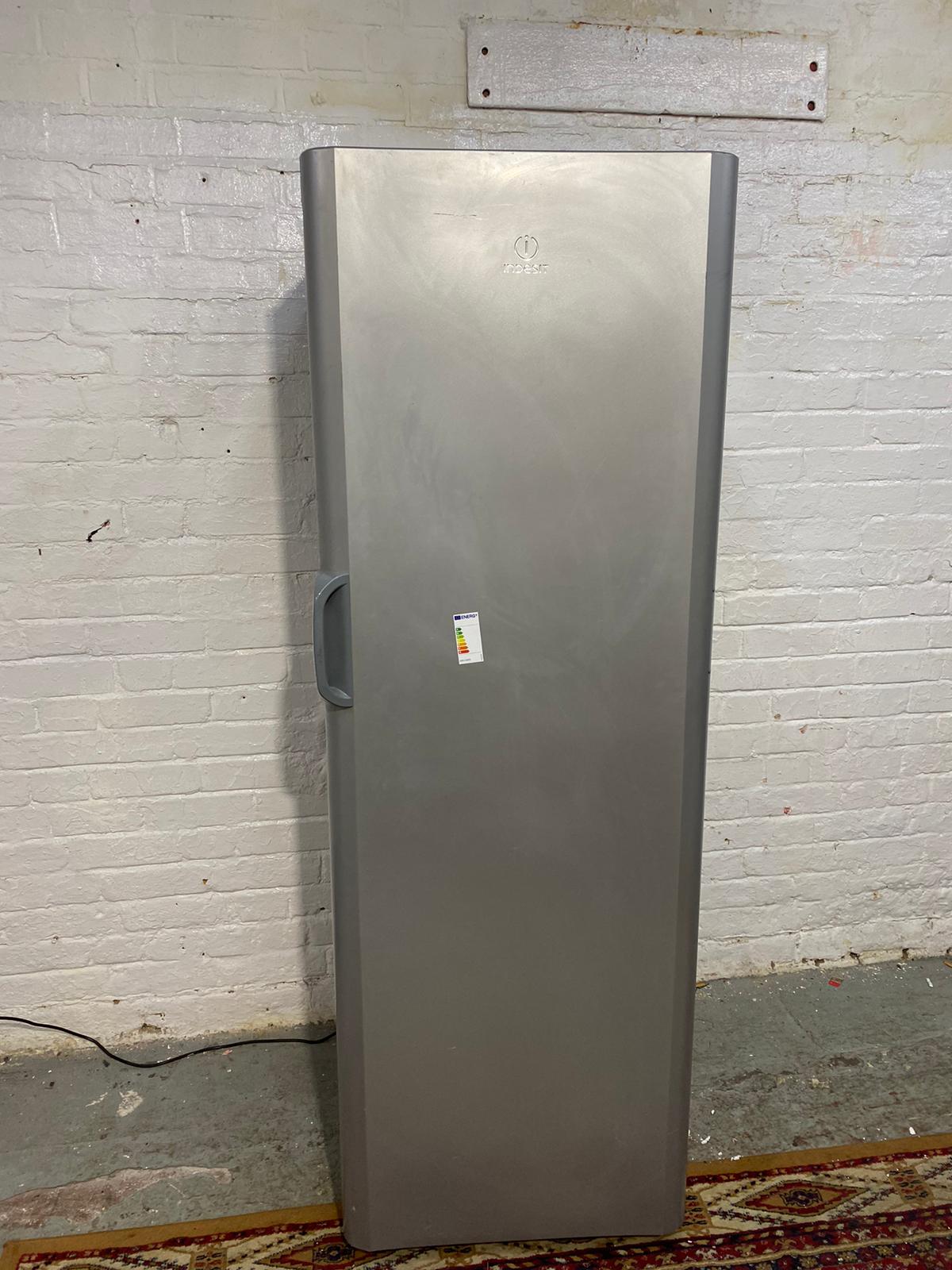Tall Grey Indesit Standing Freezer For Sale