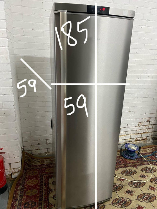 LFREE DELIVERY Beautiful AEG Stainless Standing Freezer For Sale