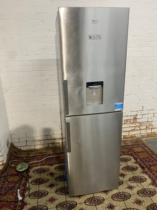🚚Tall Beko Stainless Steel Fridge Freezer With Water Dispenser Frost Free Fridge Freezer For Sale