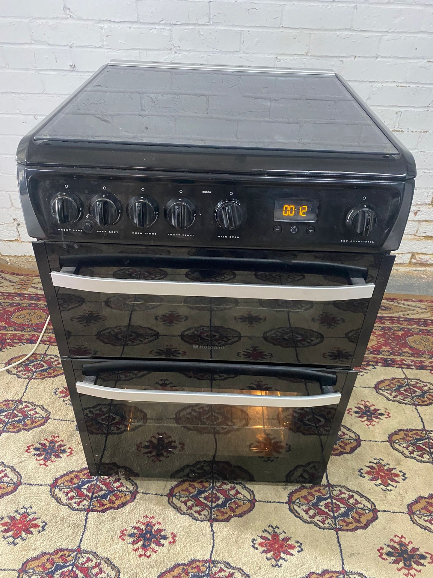 🚚HotPoint Black 60CM Gas Cooker With Oven/Grill For Sale