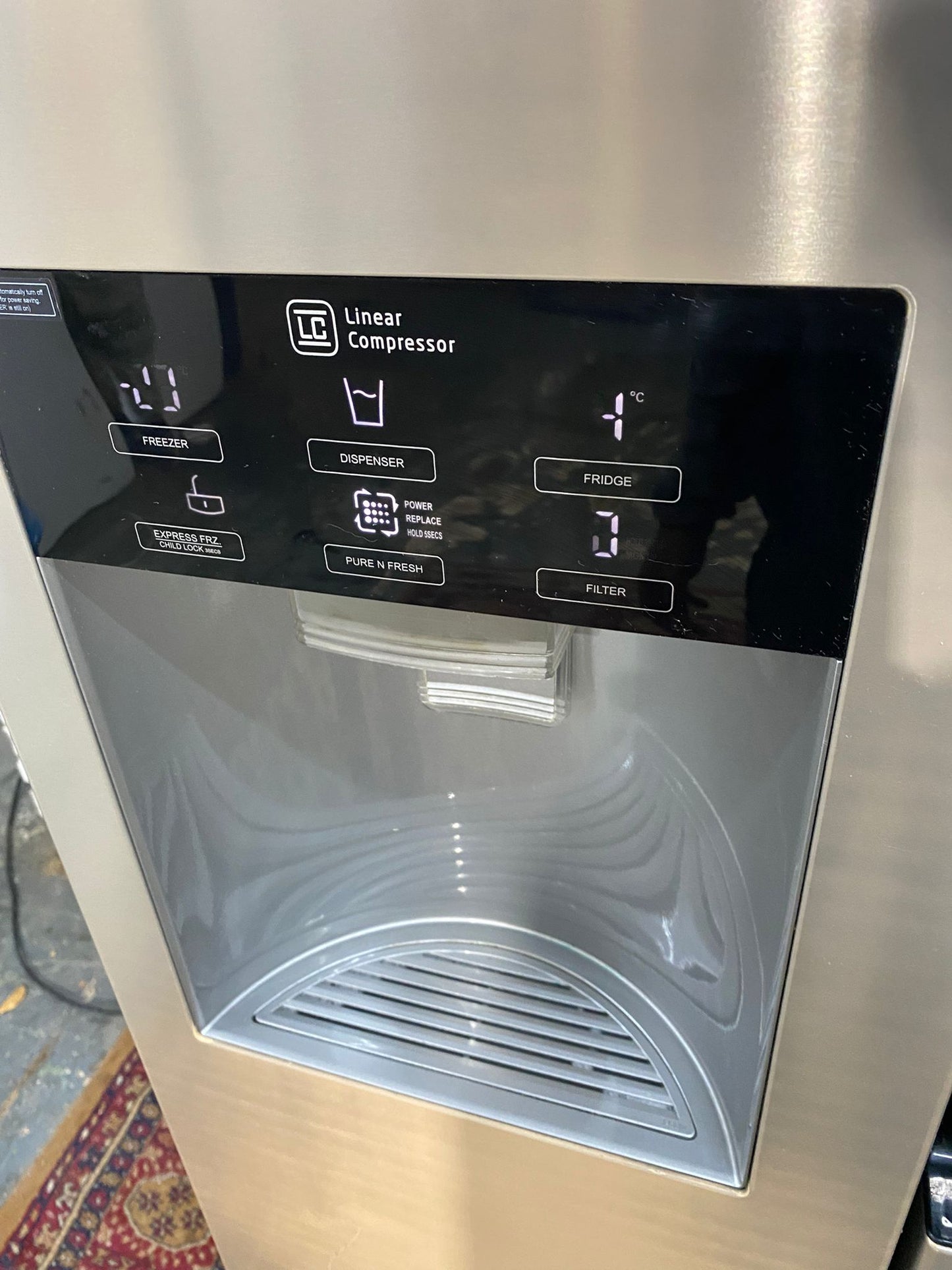 🚚LG Triple Door 90CM Wide Frost Free Plumb In American Fridge Freezer For Sale