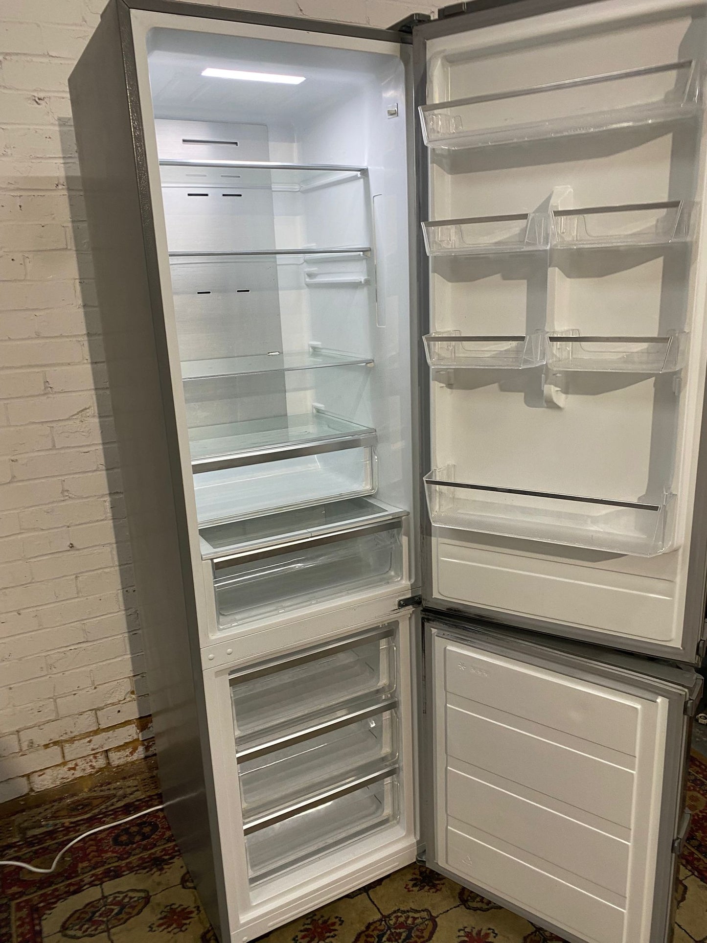 FREE DELIVERY Beautiful 2M Tall Stoves Stainless Steel Fridge Freezer For Sale