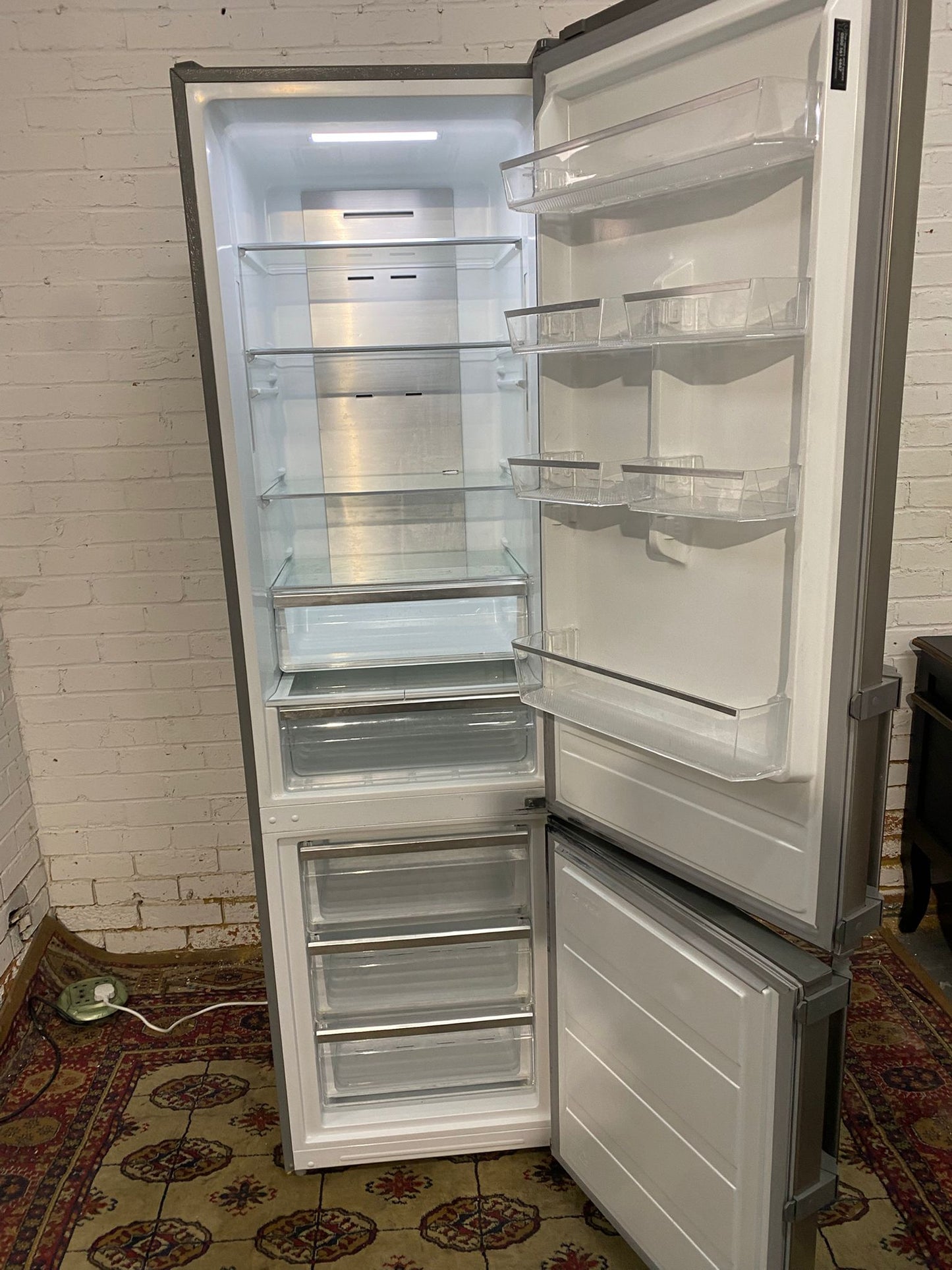 FREE DELIVERY Beautiful 2M Tall Stoves Stainless Steel Fridge Freezer For Sale