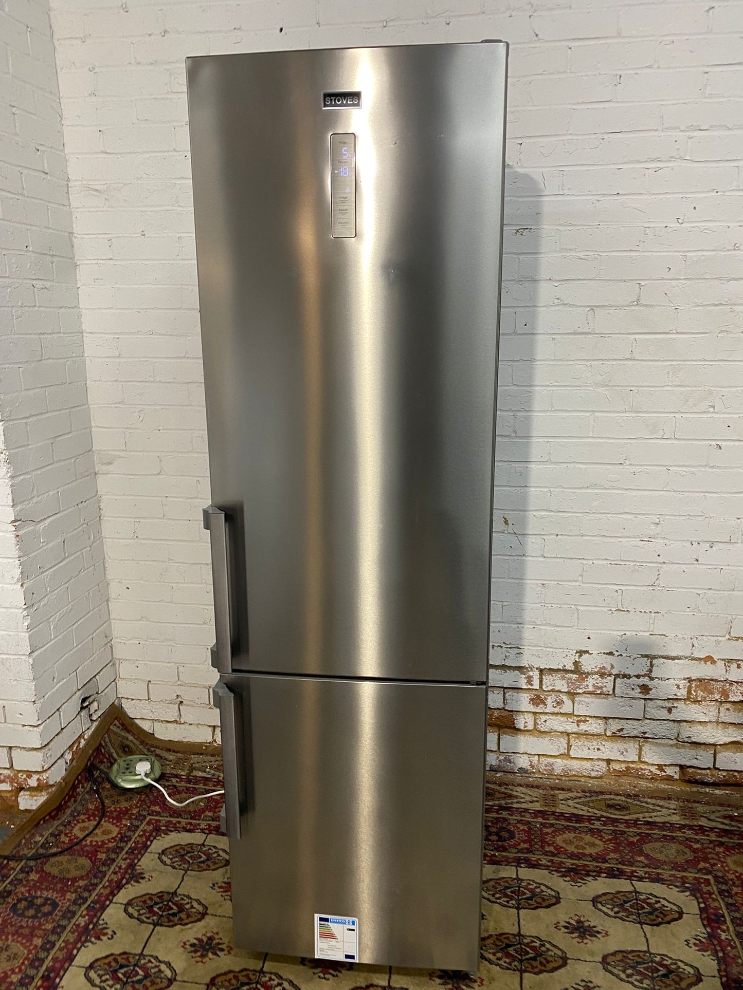 FREE DELIVERY Beautiful 2M Tall Stoves Stainless Steel Fridge Freezer For Sale