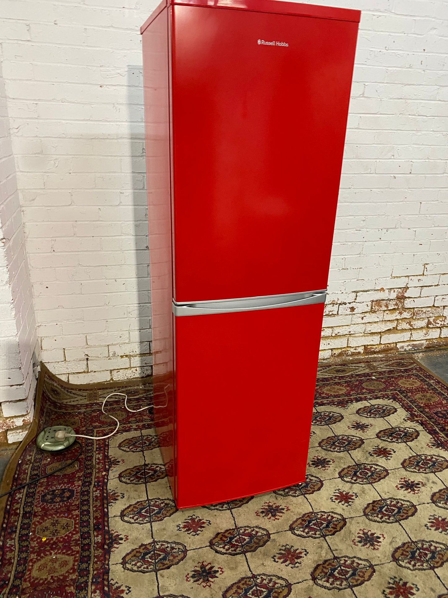 🚚Russell Hobbs Tall Red Frost Free Fridge Freezer For Sale