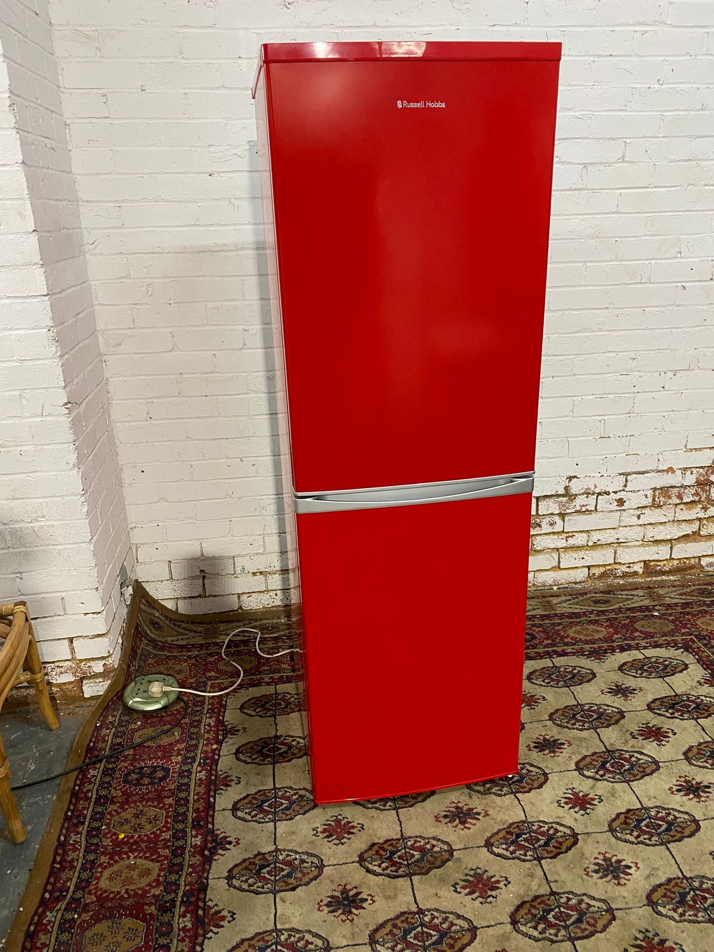 🚚Russell Hobbs Tall Red Frost Free Fridge Freezer For Sale