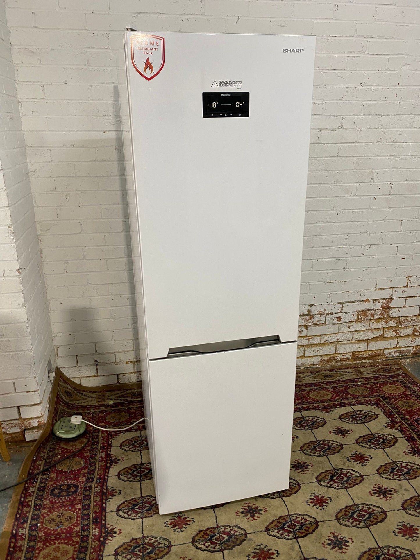 Beautiful TopBrand Sharp White Frost Free Fridge Freezer For Sale