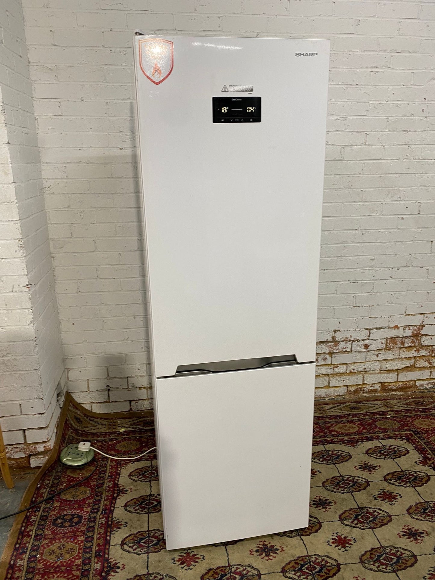 Beautiful TopBrand Sharp White Frost Free Fridge Freezer For Sale