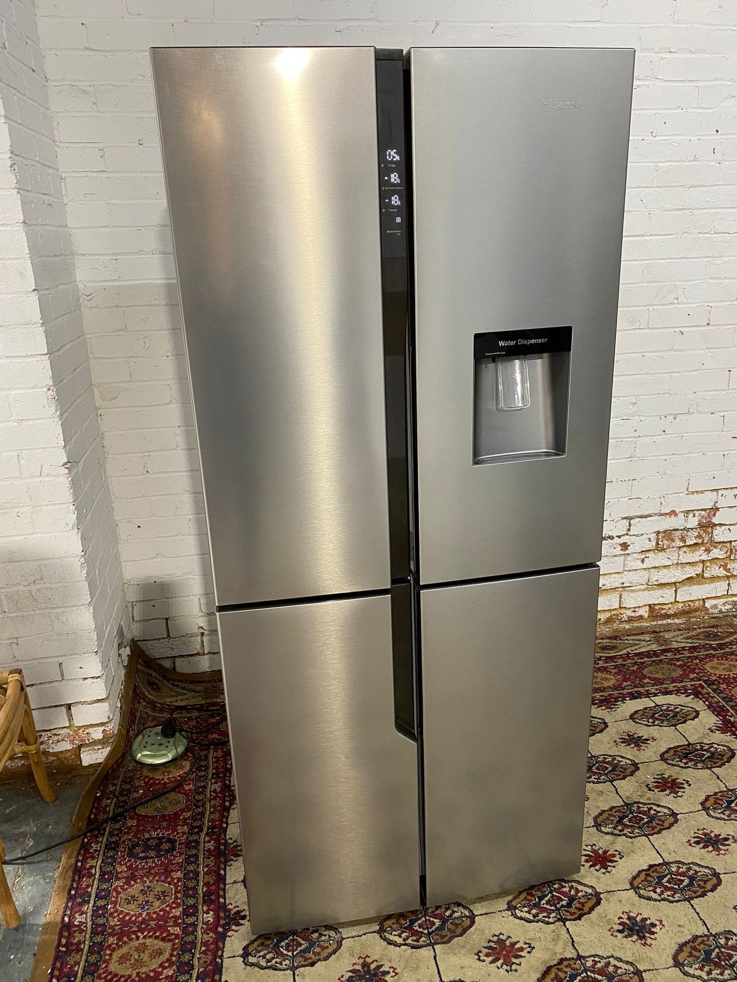🚚Tall Hisense 4Doors French Style Fridge Freezer With Water Dispenser For Sale