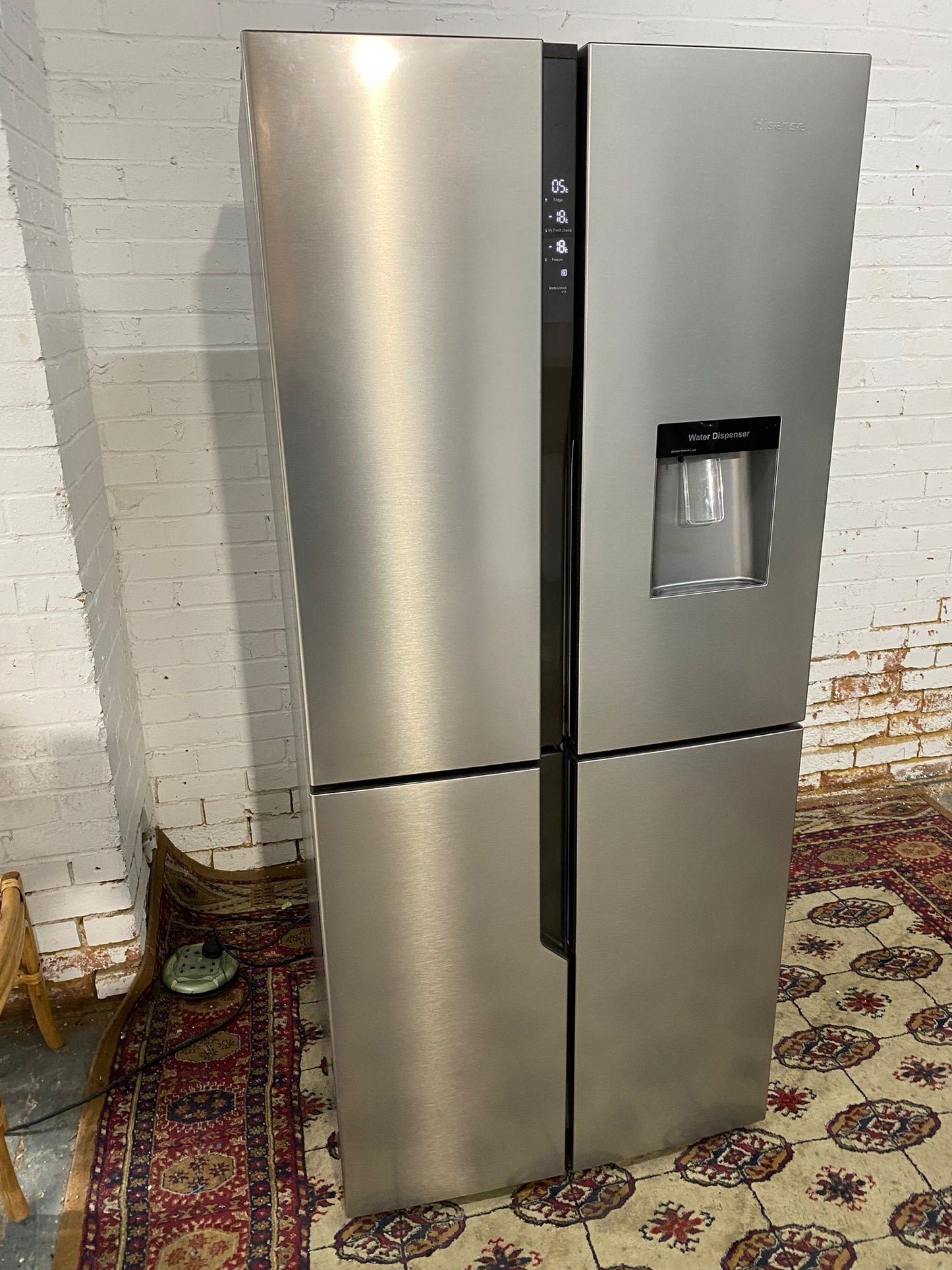 🚚Tall Hisense 4Doors French Style Fridge Freezer With Water Dispenser For Sale