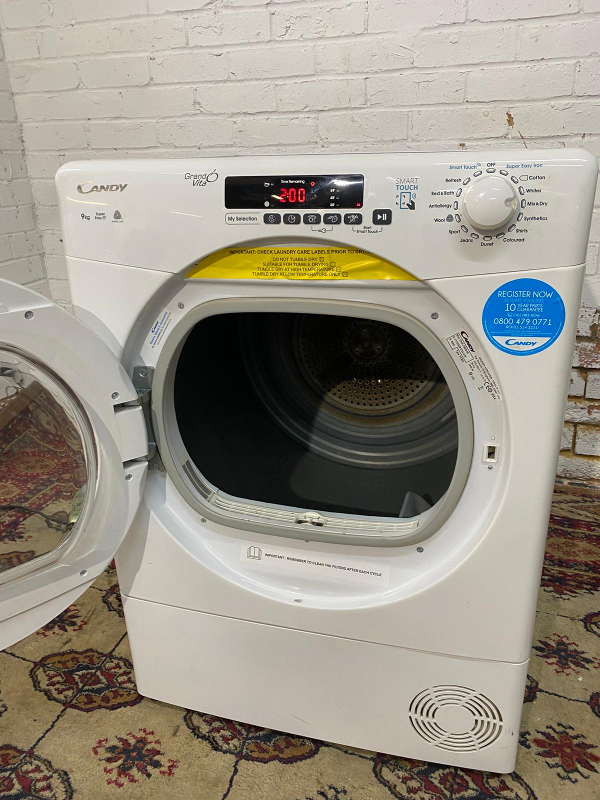 Candy 9KG Condenser Dryer With HeatPump little noisier video available For Sale