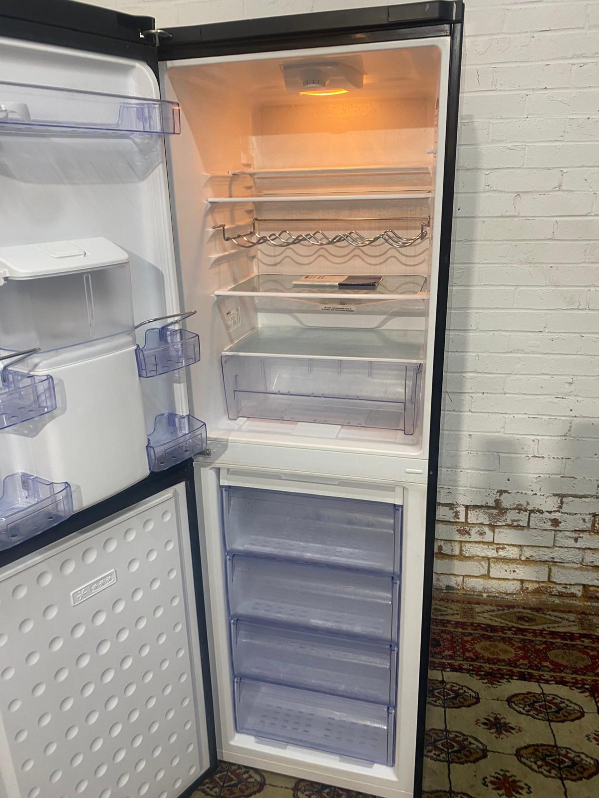 🚚Tall Beko Black Fridge Freezer With Water Dispenser Frost Free For Sale