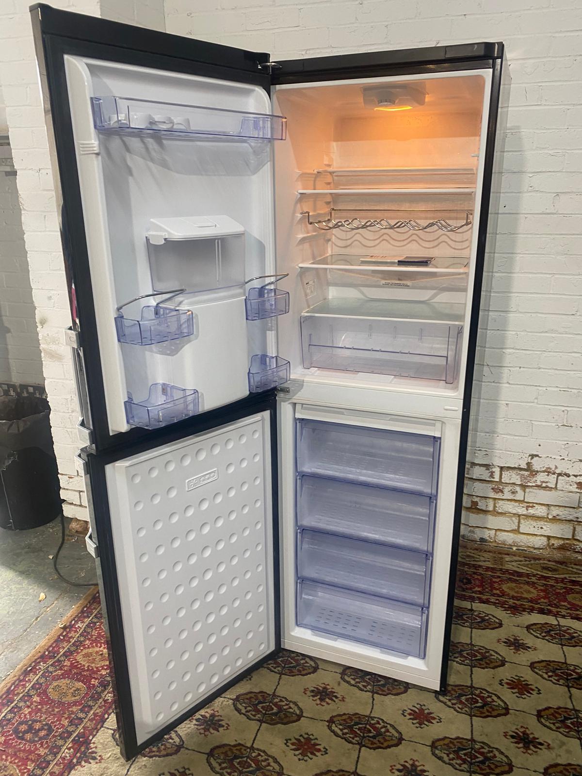 🚚Tall Beko Black Fridge Freezer With Water Dispenser Frost Free For Sale