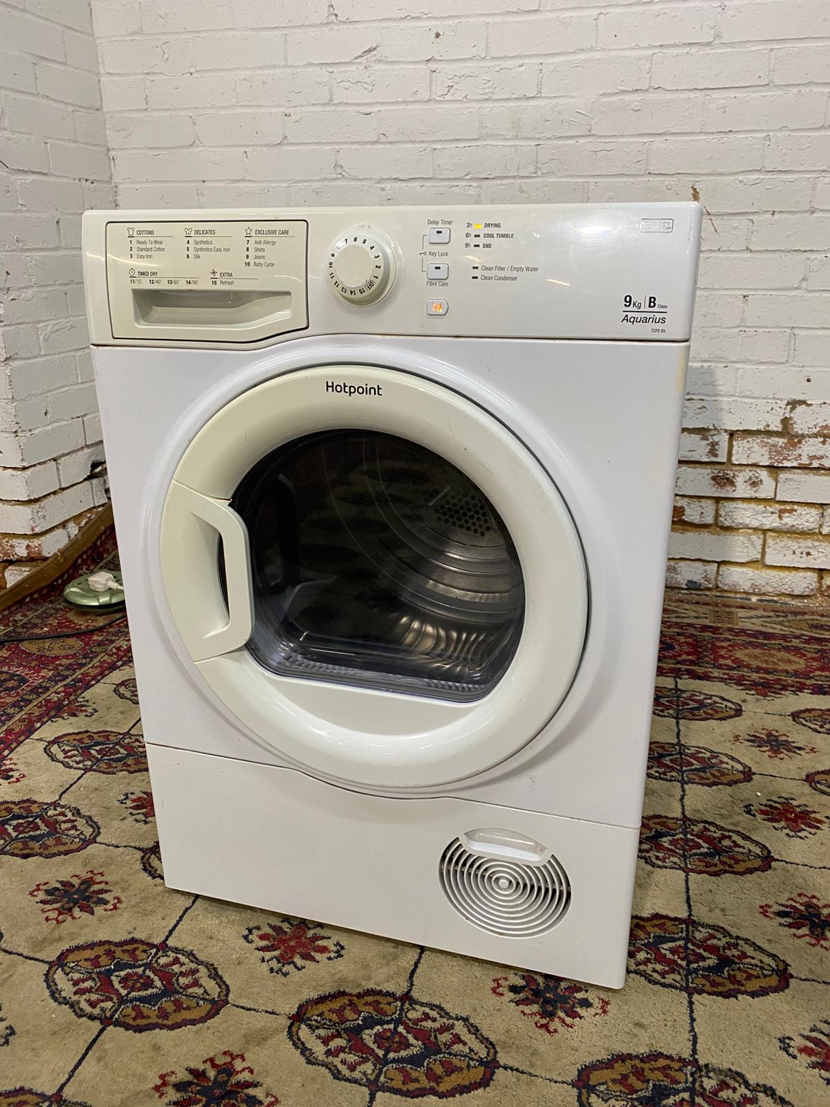 Beautiful HotPoint 9KG Glass Door Condenser Dryer With HeatPump For Sale