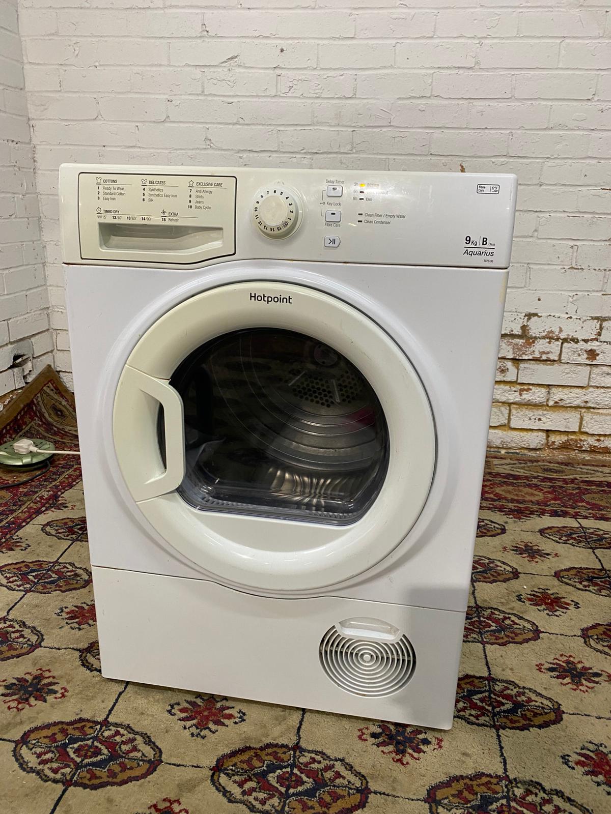 Beautiful HotPoint 9KG Glass Door Condenser Dryer With HeatPump For Sale