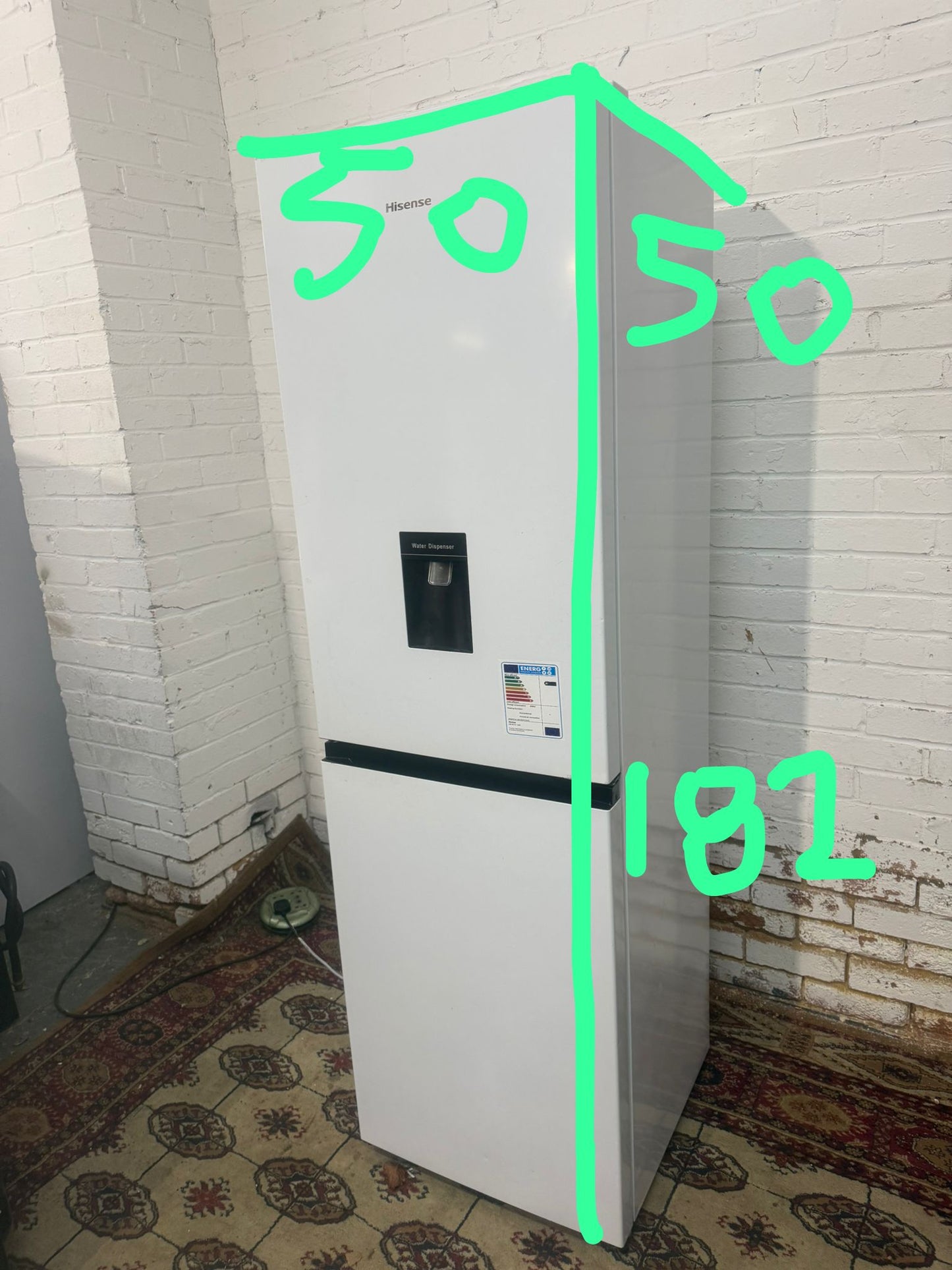 🚚Tall Hisense Fridge Freezer With Water Dispenser Frost Free Fridge Freezer For Sale