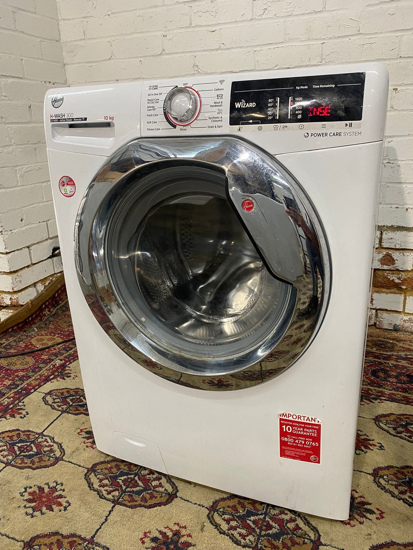 🚚Beautiful Hoover Large Drum 10kg Wifi Washing Machine For Sale
